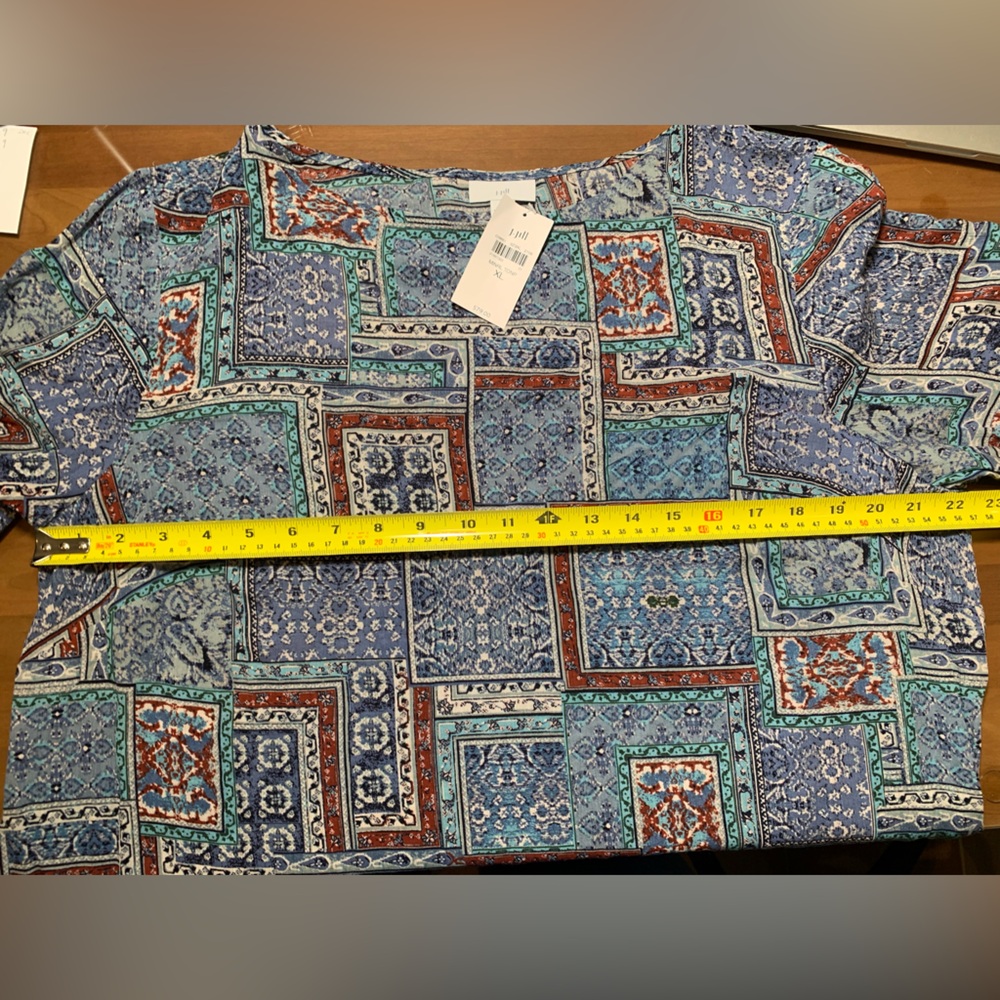 J.Jill Multicolor Patchwork Long Sleeve Tunic NWT - image 6